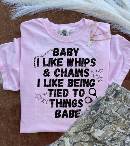 I Like Whips & Chains Tee/Sweatshirt