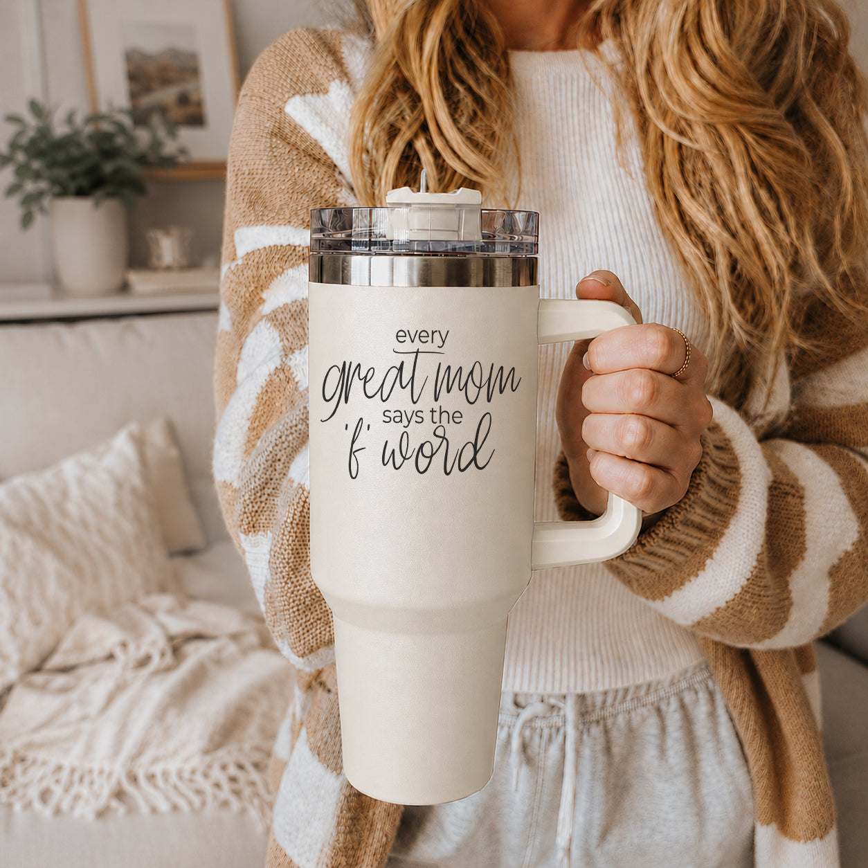 Mom Says The F Word Tumbler