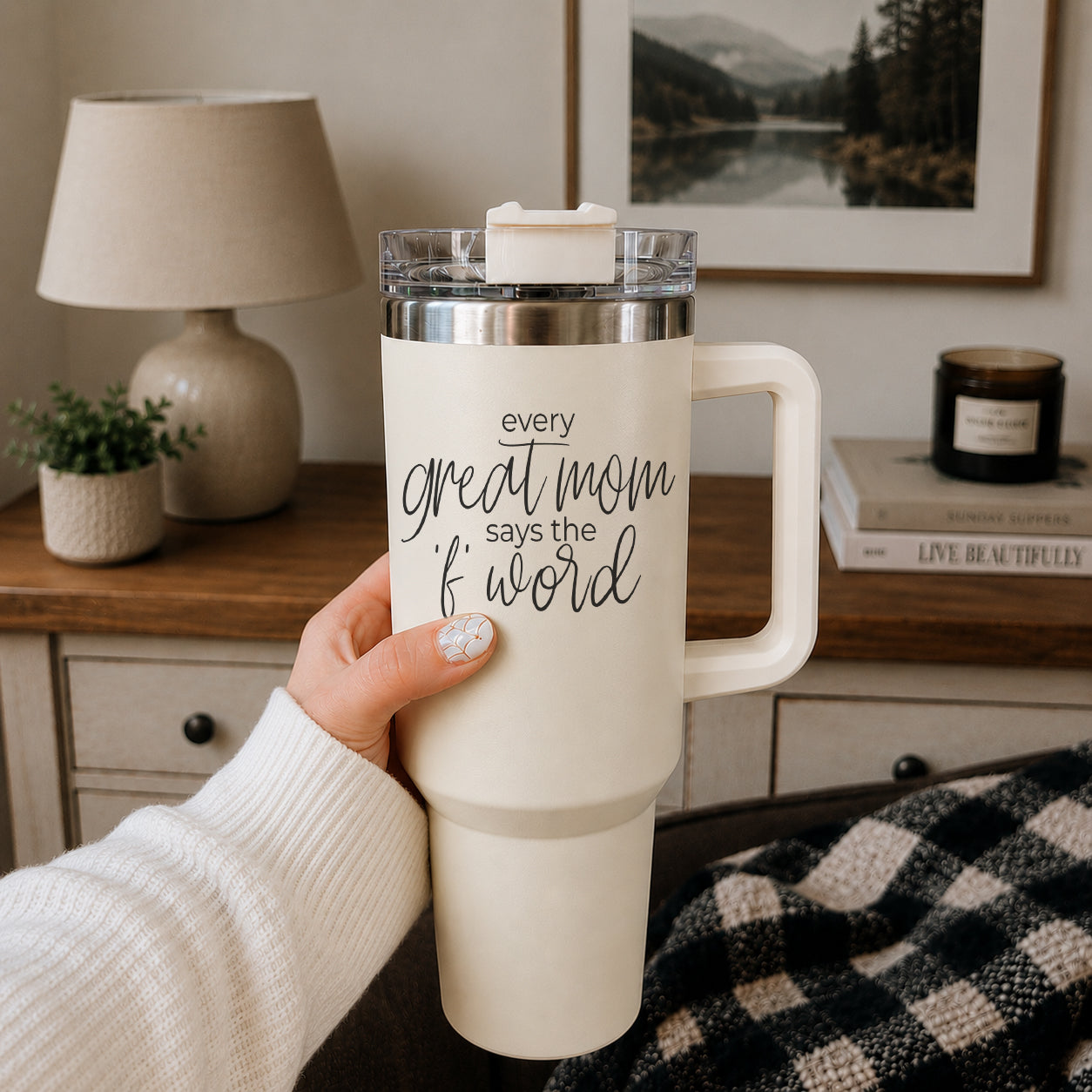 Mom Says The F Word Tumbler