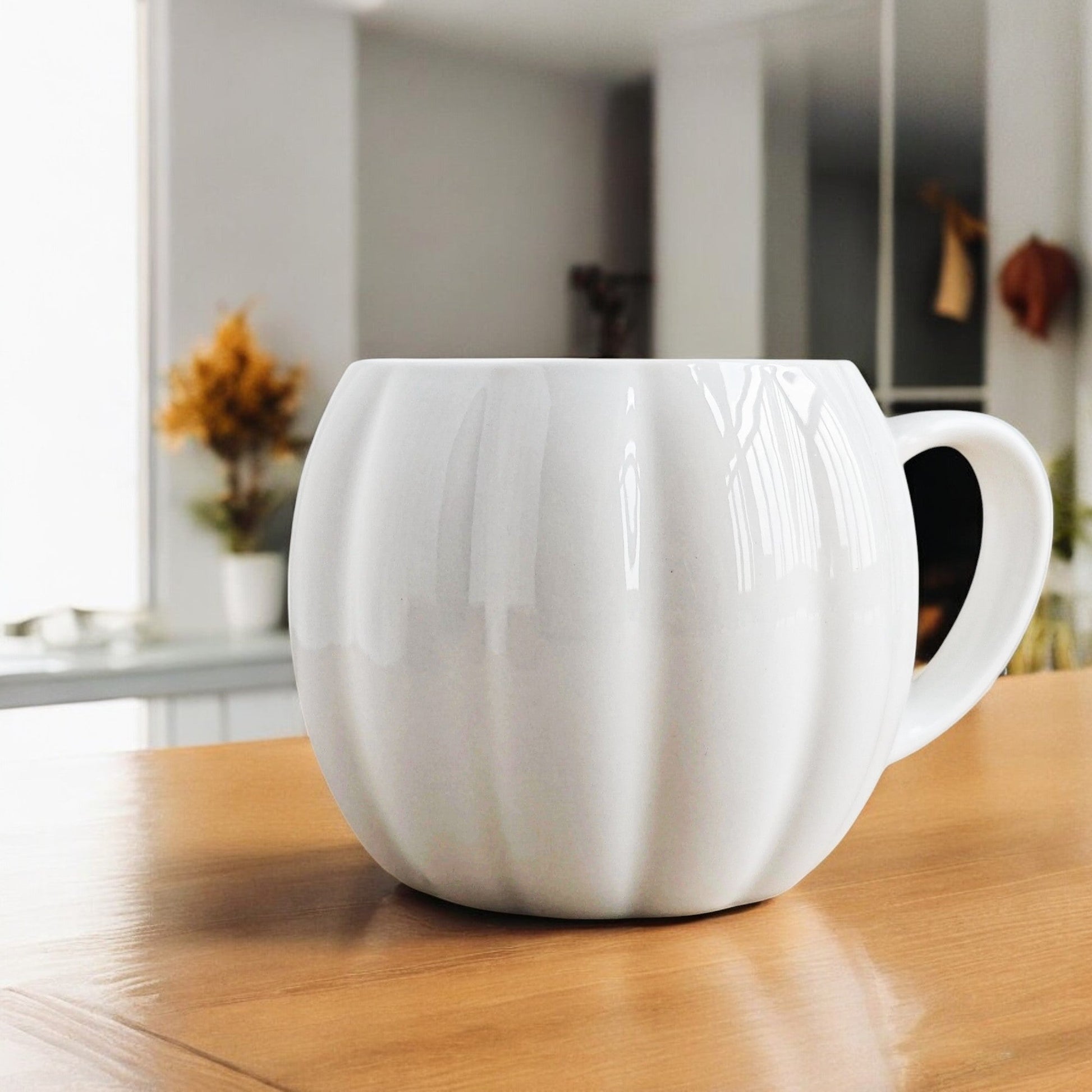 Two-Tone Fall Pumpkin Mug Collection
Neutral Fall Decor Pumpkin Shaped Mug
