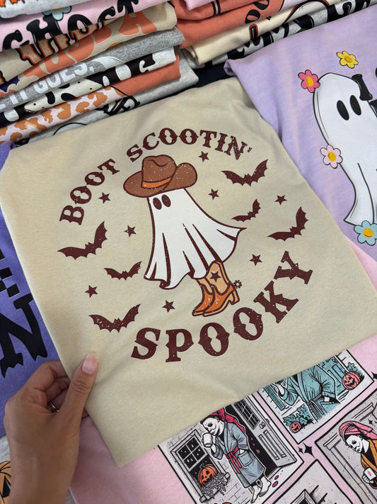 Boot Scootin Spooky Cowboy Ghost Tee/Sweatshirt