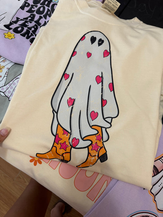 Cowboy Boot Ghost Tee/Sweatshirt