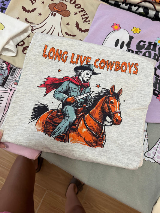 Long Live Cowboys Spooky Tee/Sweatshirt