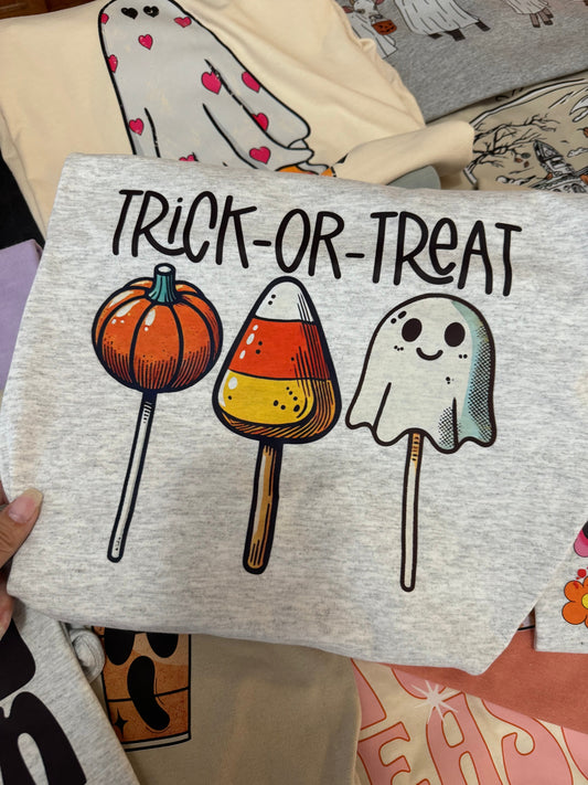 Trick Or Treat Lollipop Tee/Sweatshirt