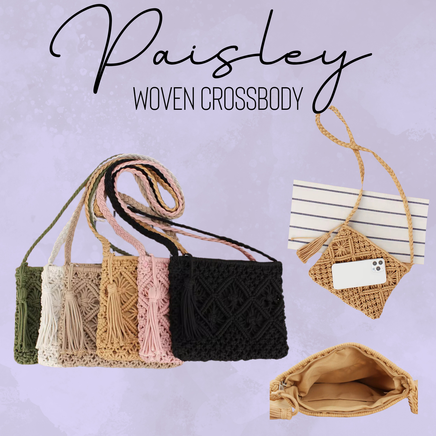 Paisley - Woven Crossbody - PREORDER 4/13-4/16