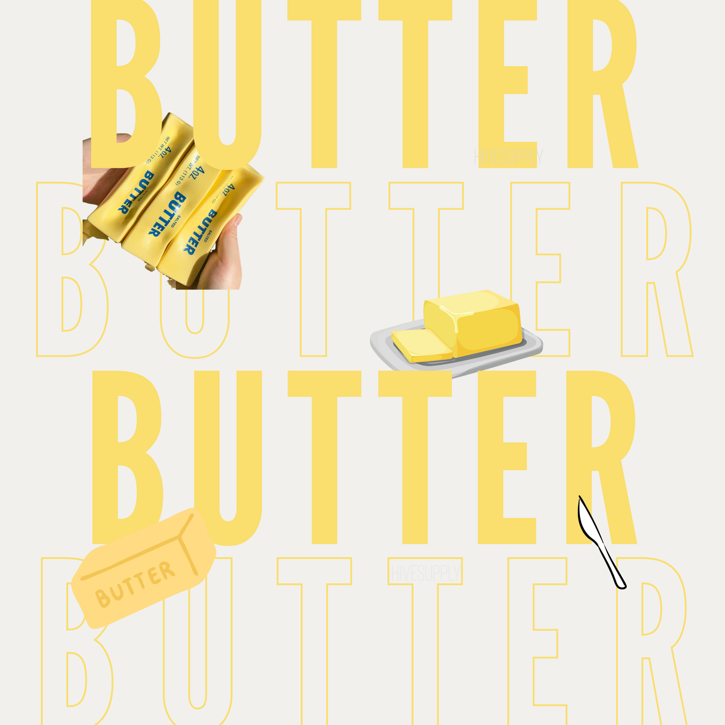 Butter Stress Squishy Toy - PREORDER