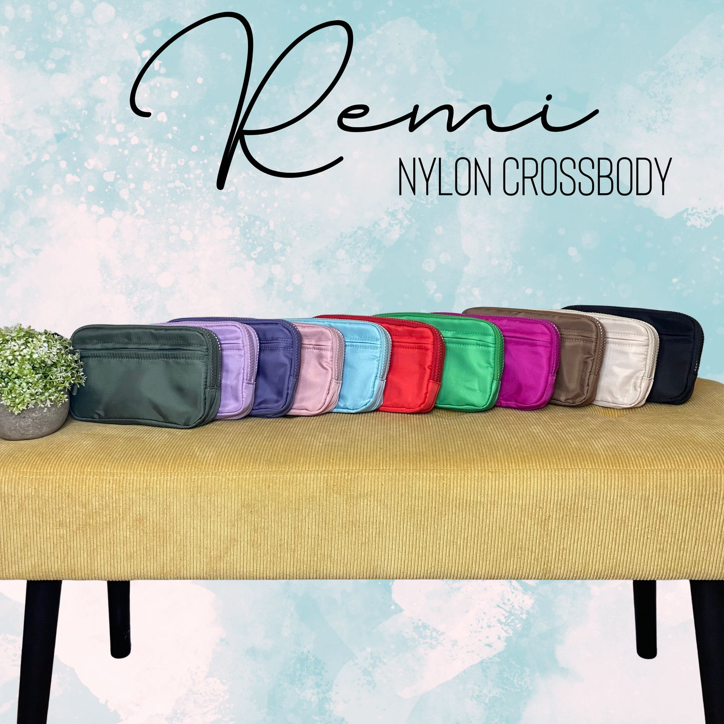 Remi - Nylon Crossbody Solid - PREORDER 7/24-7/27