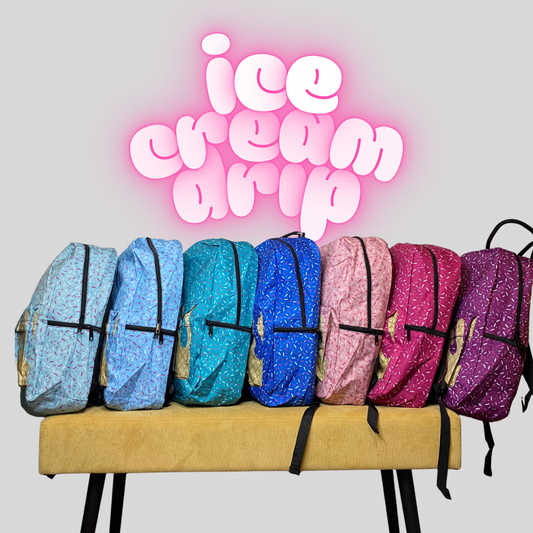 Ice Cream Drip Full Size Backpack - PREORDER 6/26-6/29