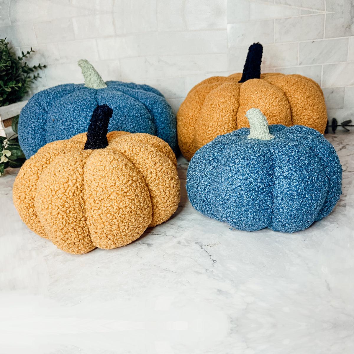 Soft Pumpkin Decoration throw pillows