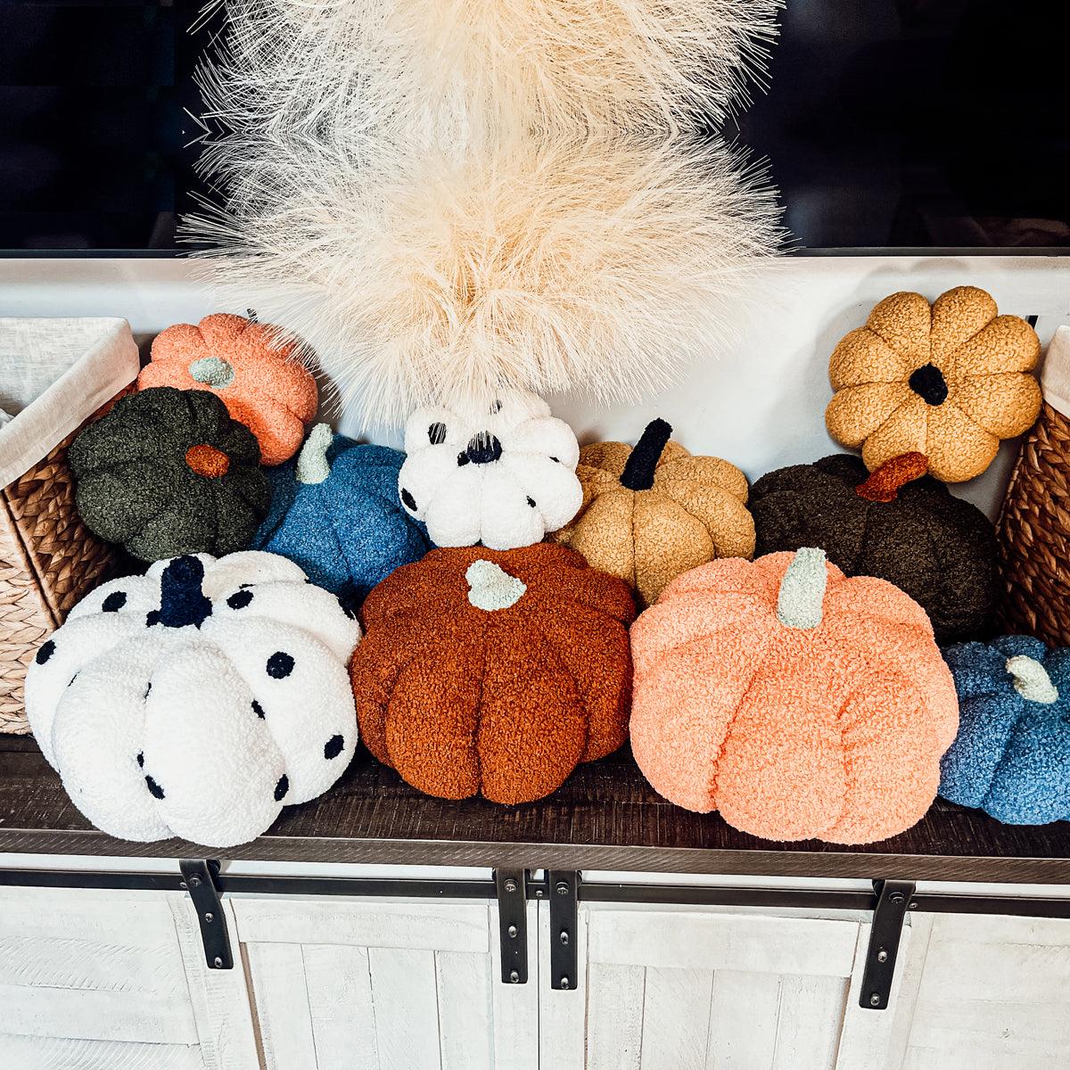 Large fabric Pumpkins, cloth pumpkins