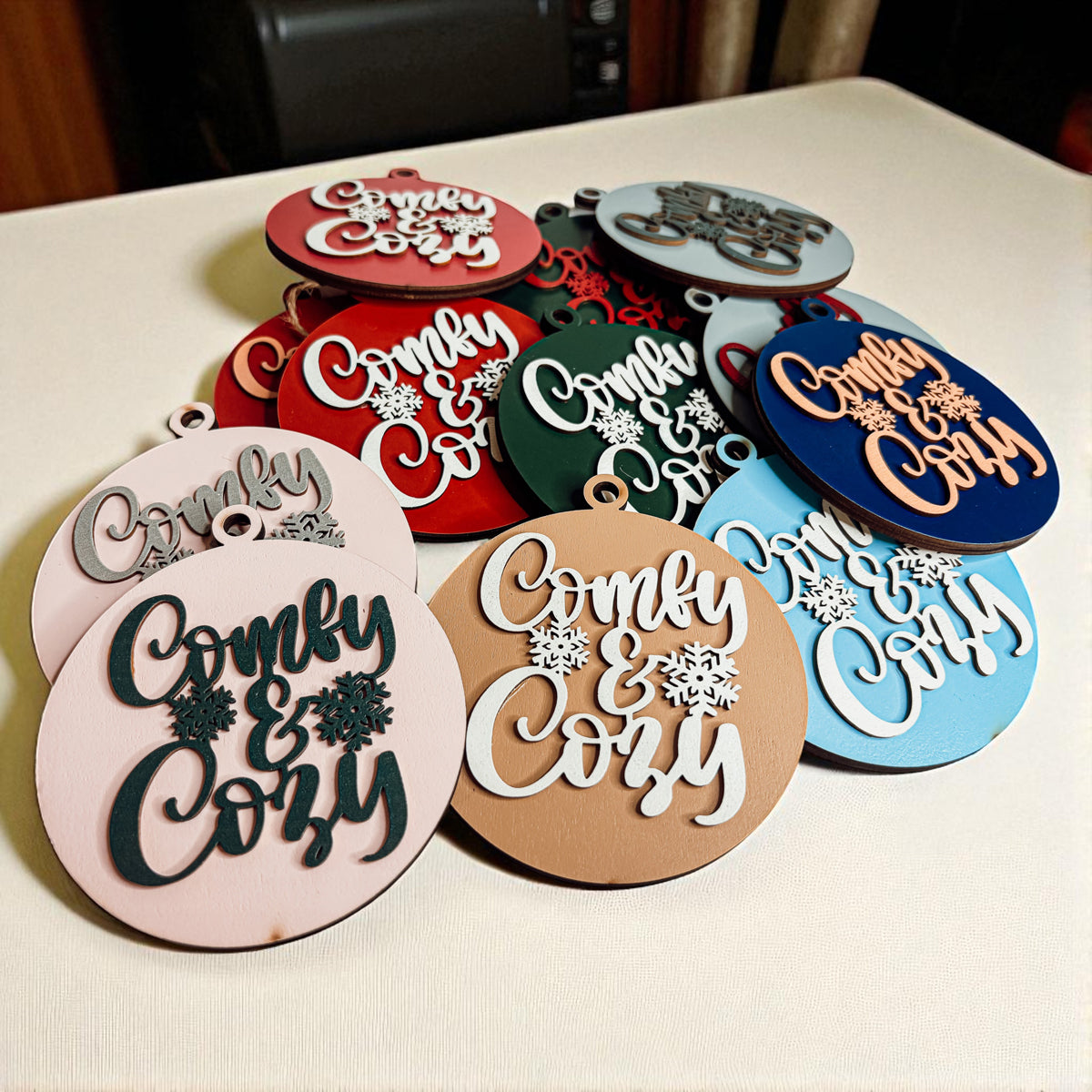 Comfy & Cozy 12 Ornament Colors