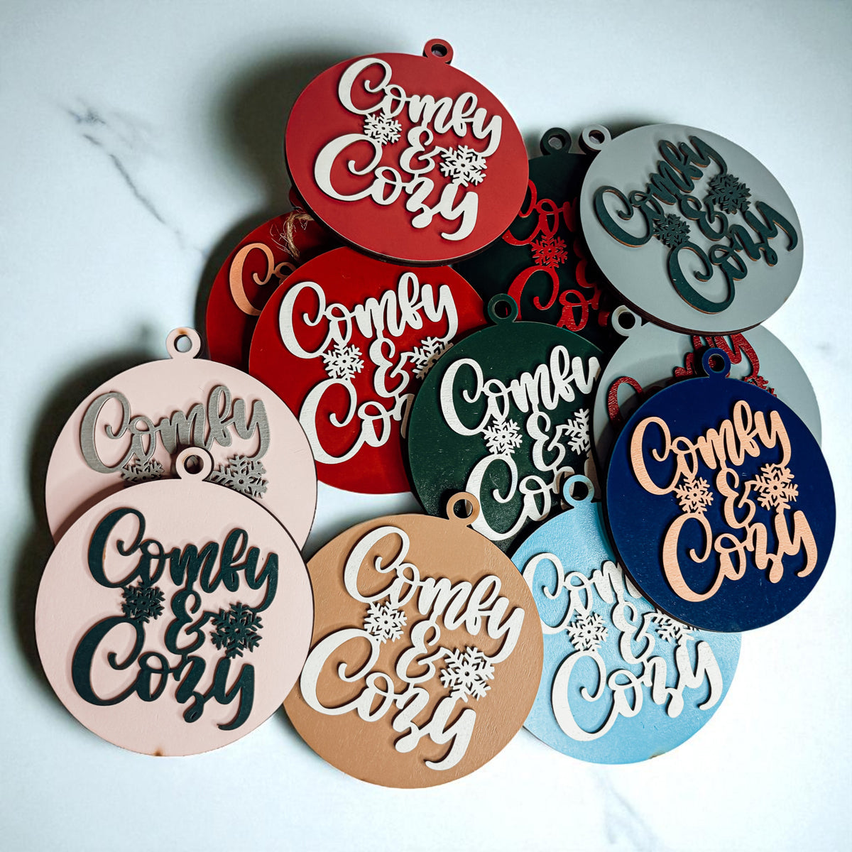 Comfy & Cozy 12 Ornament Colors