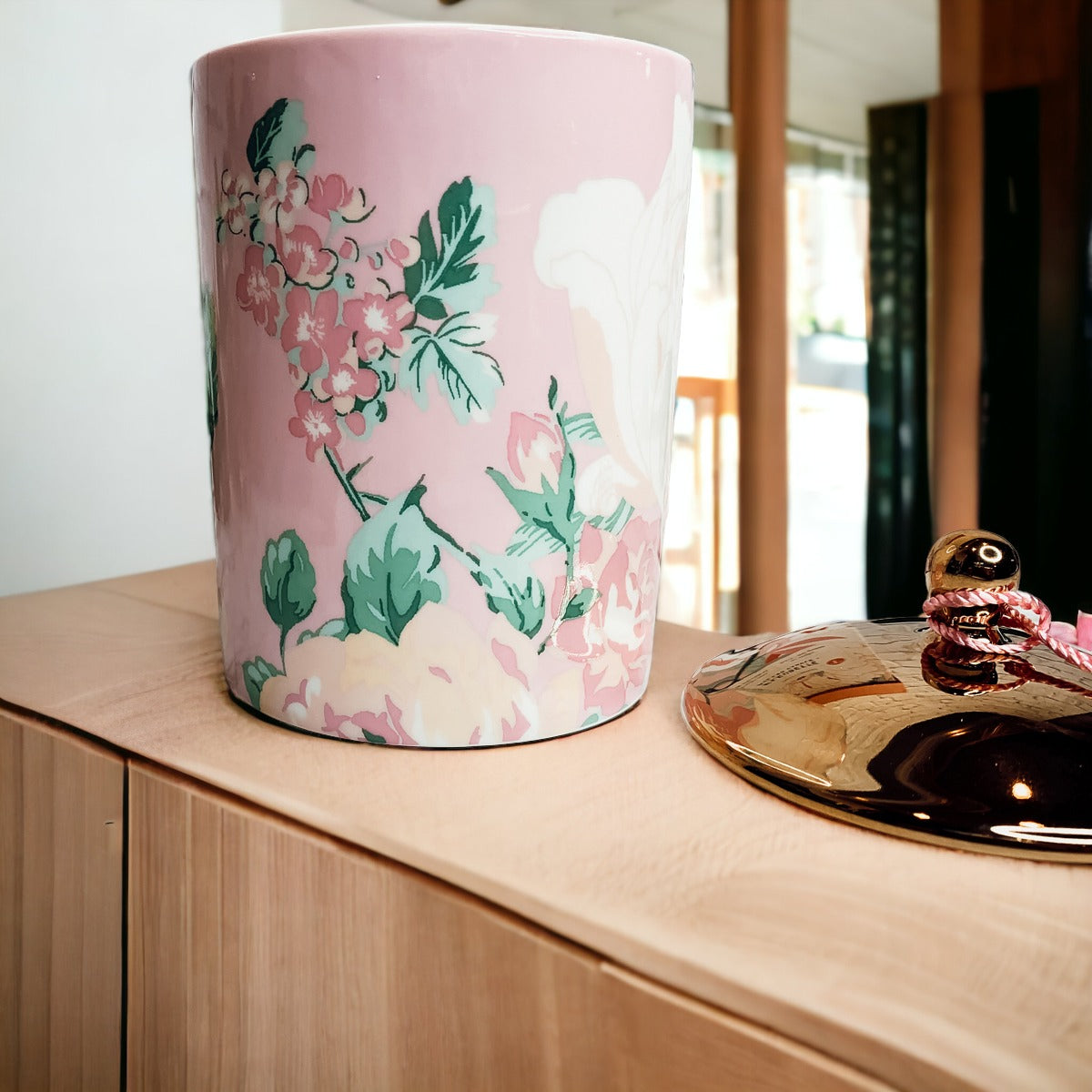 Vintage Floral Candle