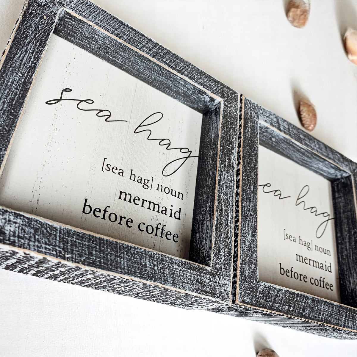 Funny coffee sign
Farmhouse beach decor
