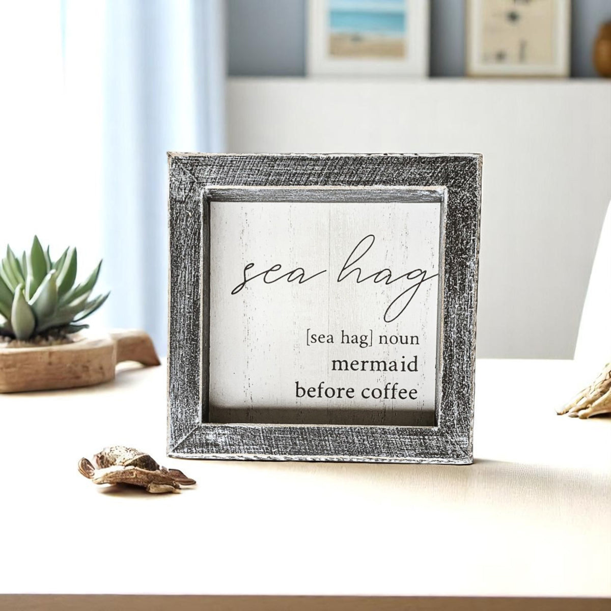 Nautical pun sign for beach house decor