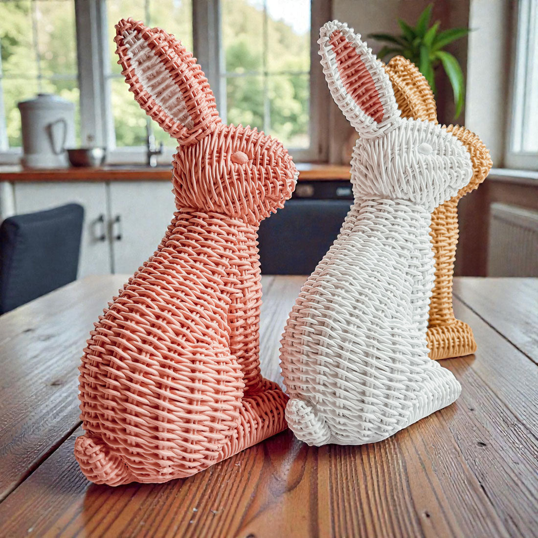 resin bunny
bunny statue
bunny figure
rattan bunny
rattan rabbit