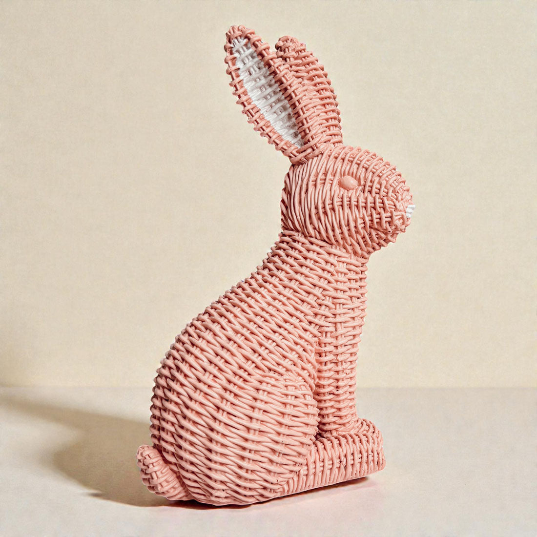 Basketweave Resin Easter Bunny
