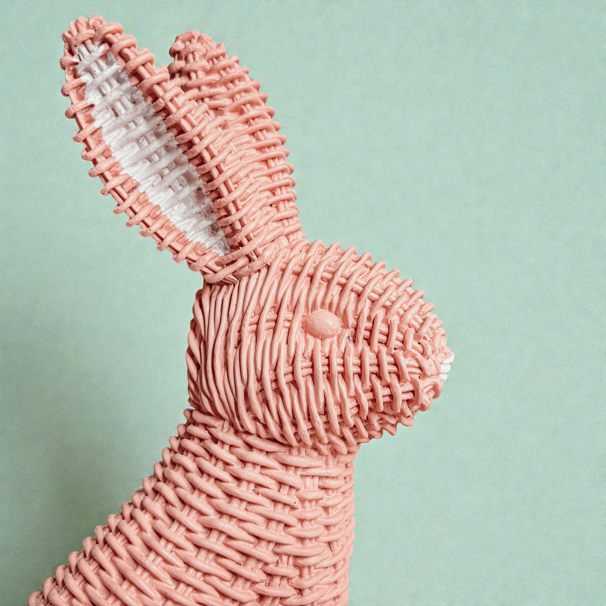 Basketweave Resin Easter Bunny