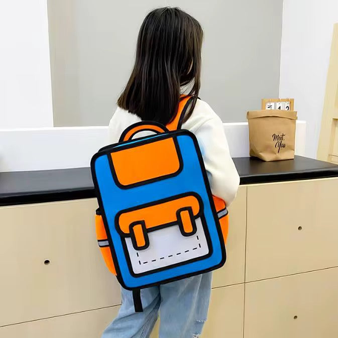 Backpack - 2D Cartoon - PREORDER 3/18-3/21