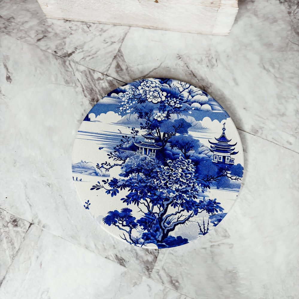 maximalist ceramic coasters Chinoiserie blue white porcelain ginger jar blue willow Staffordshire dog pattern cork backing
eclectic ceramic coasters Chinoiserie blue white pattern luxury ginger jar blue willow Staffordshire dogs cork back