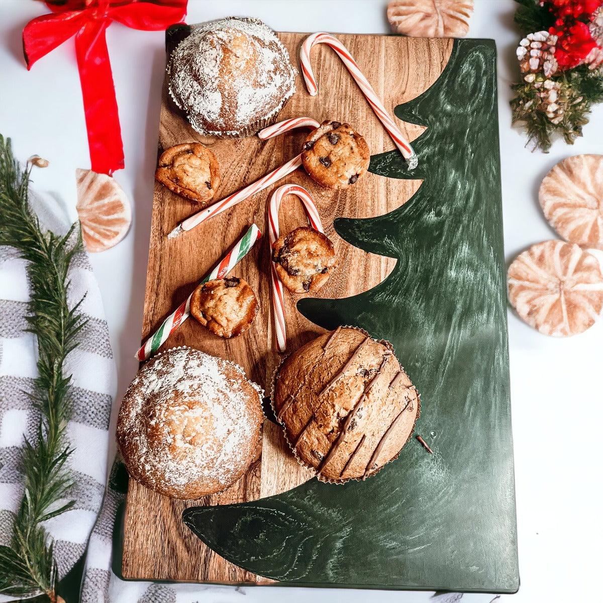 xmas tree charcuterie board

