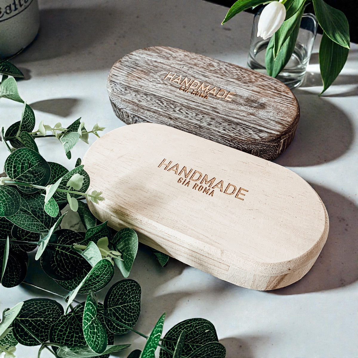 rustic wooden catch all dish with floral decor
natural wood minimalist trinket tray styling
compact wooden tray for rings and earrings
decorative wooden bowl for coffee table accessories
rustic distressed wood tray home decor flatlay