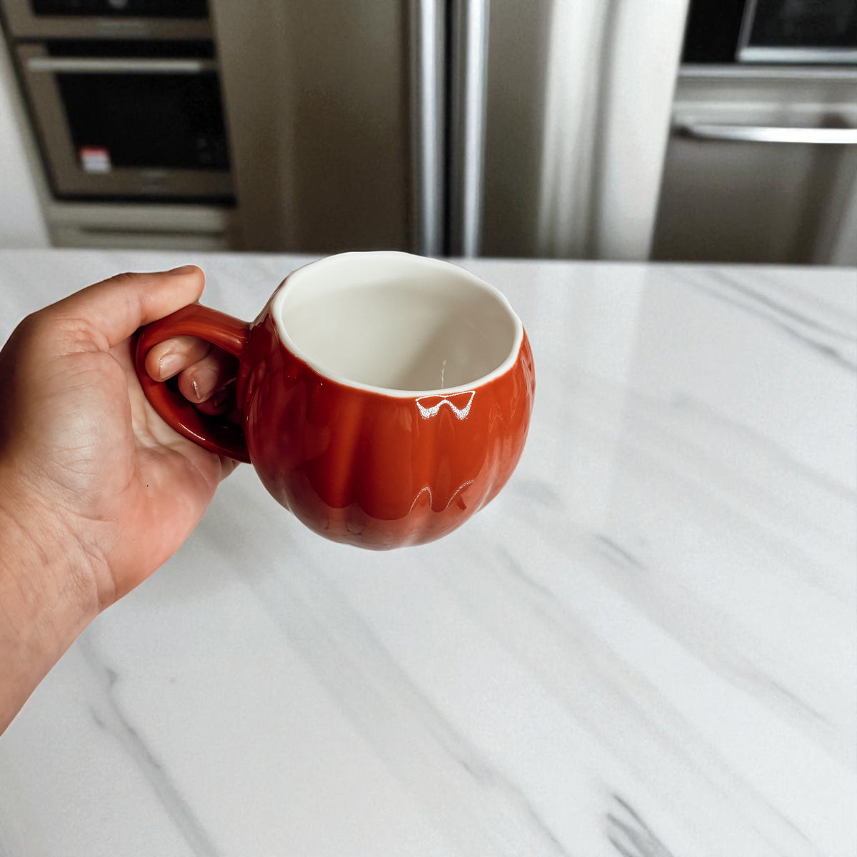 Seasonal pumpkin coffee vessels - Halloween kitchen accessories in ceramic finish
