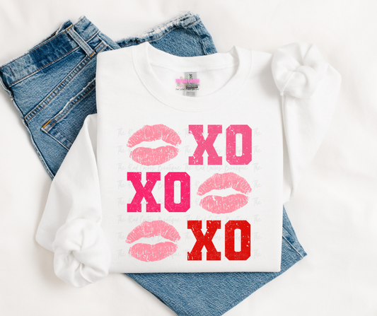 XO Valentine Lips Graphic Tee or Crewneck Sweatshirt
