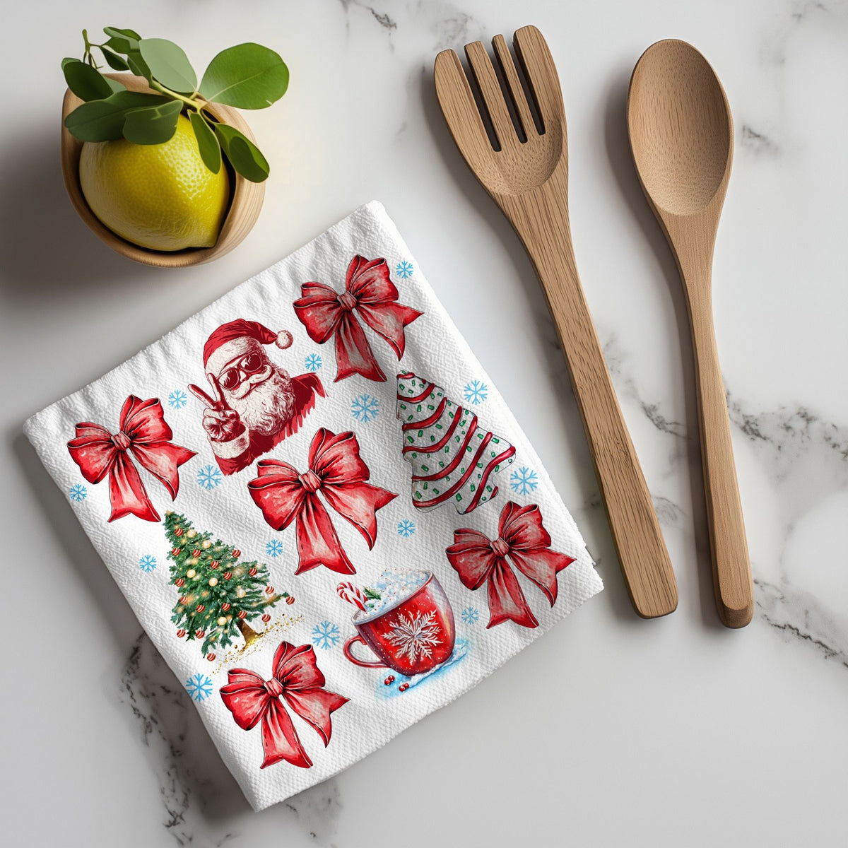 Christmas sparkle kitchen accessories
Glitter holiday kitchen decor towel
Sparkle Christmas kitchen styling