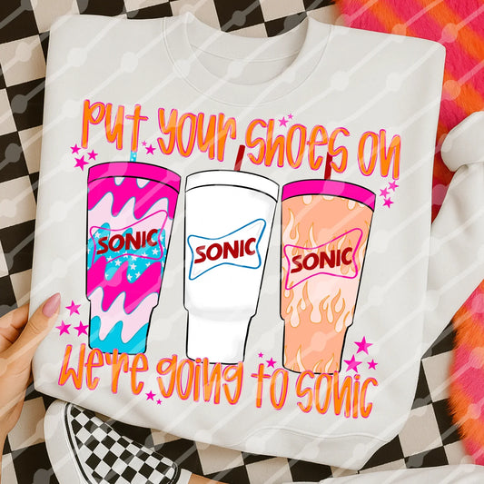 Put Your Shoes On We’re Going To Son!c Tee/Sweatshirt