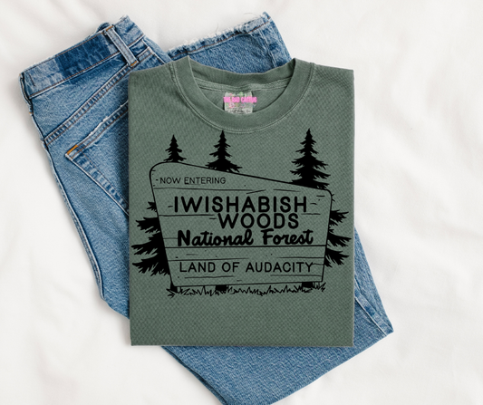 I Wishabish Woods National Forest Graphic Tee or Crewneck Sweatshirt