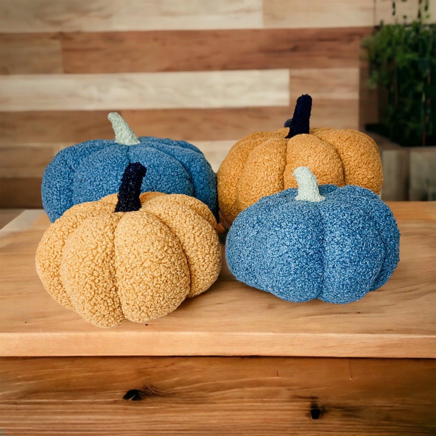 Pumpkin Blush Pillow, Blue Pumpkin Pillow, Gold PUmpkin Pillow