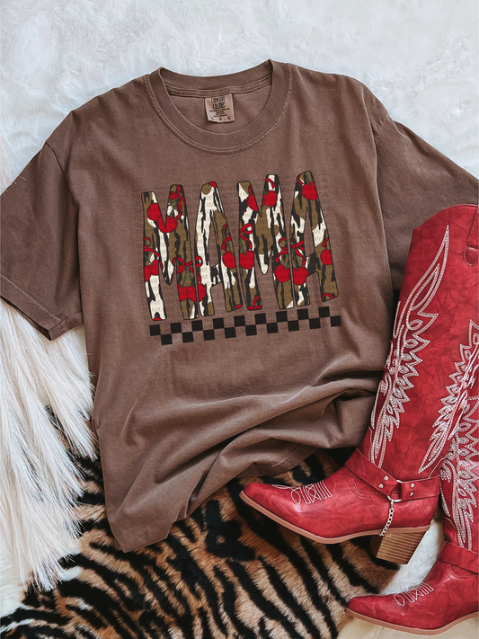 Mama Camo w/Cherries Tee/Sweatshirt