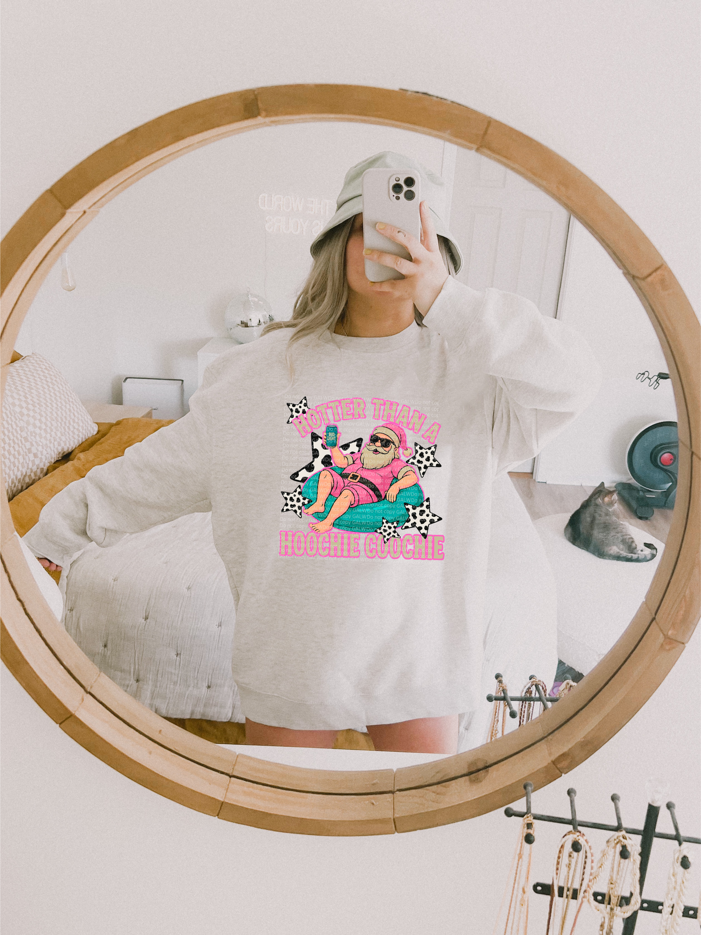 Hotter Than A Hoochie Santa Tee/Sweatshirt