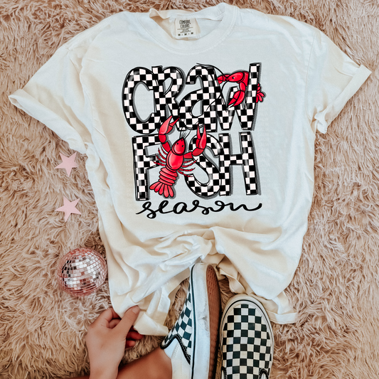 Checker Crawfish Season Tee/Sweatshirt