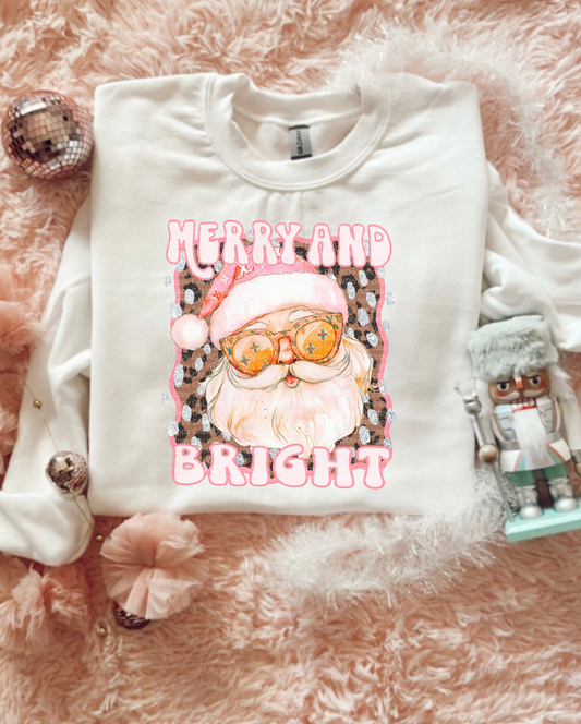 Sassy Santa In Sunnies - Merry & Bright Tee/Sweatshirt