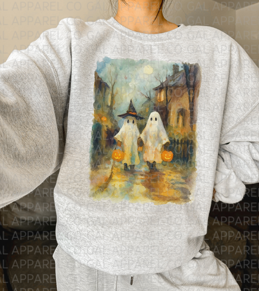 “Little Haunters” Halloween Ghost Tee/Sweatshirt