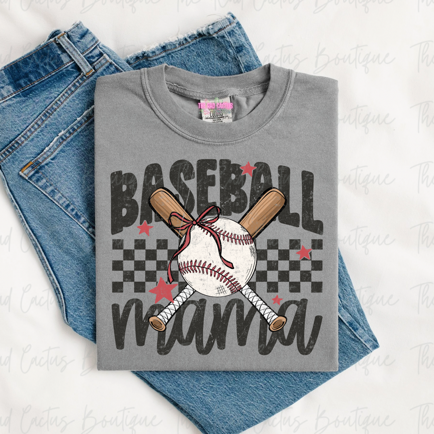 Baseball Mama Graphic Tee or Crewneck Sweatshirt