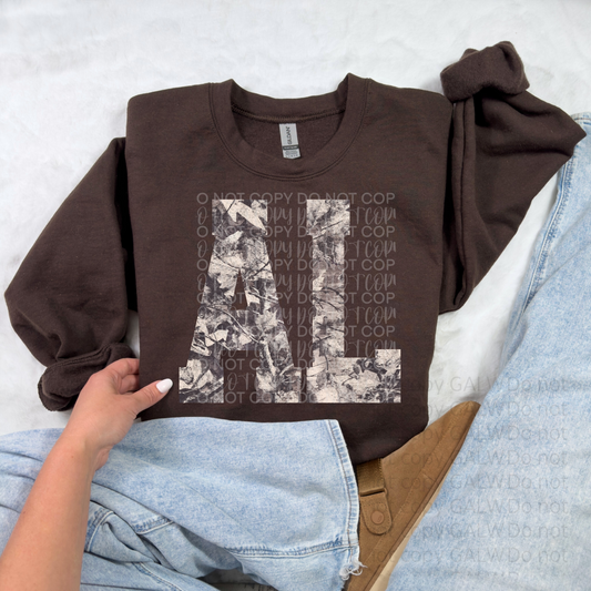 AL Camo State Tee/Sweatshirt