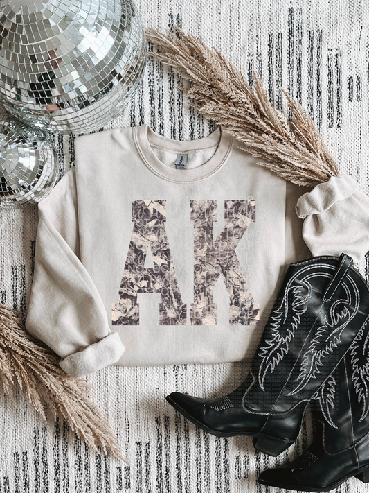 AK Camo State Tee/Sweatshirt