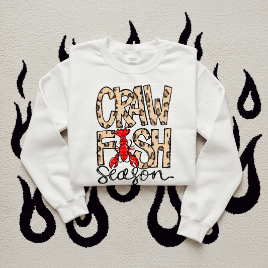 Leopard Crawfish Season Tee/Sweatshirt