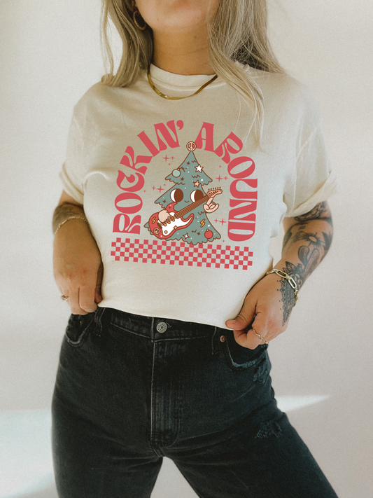 Rocking Around The Christmas Tree Retro Tee/Sweatshirt