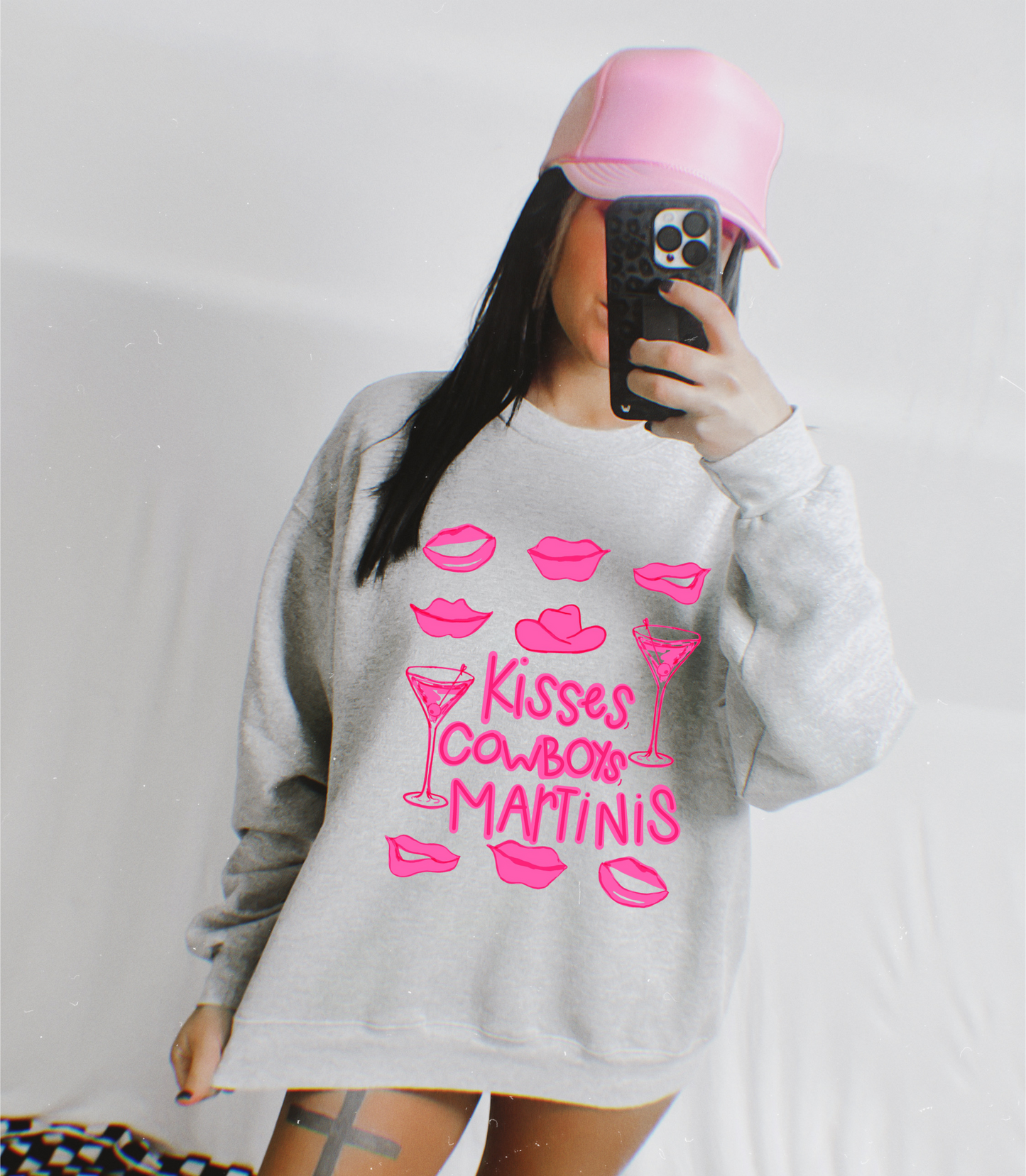 Kisses, Cowboys & Martinis Tee/Sweatshirt