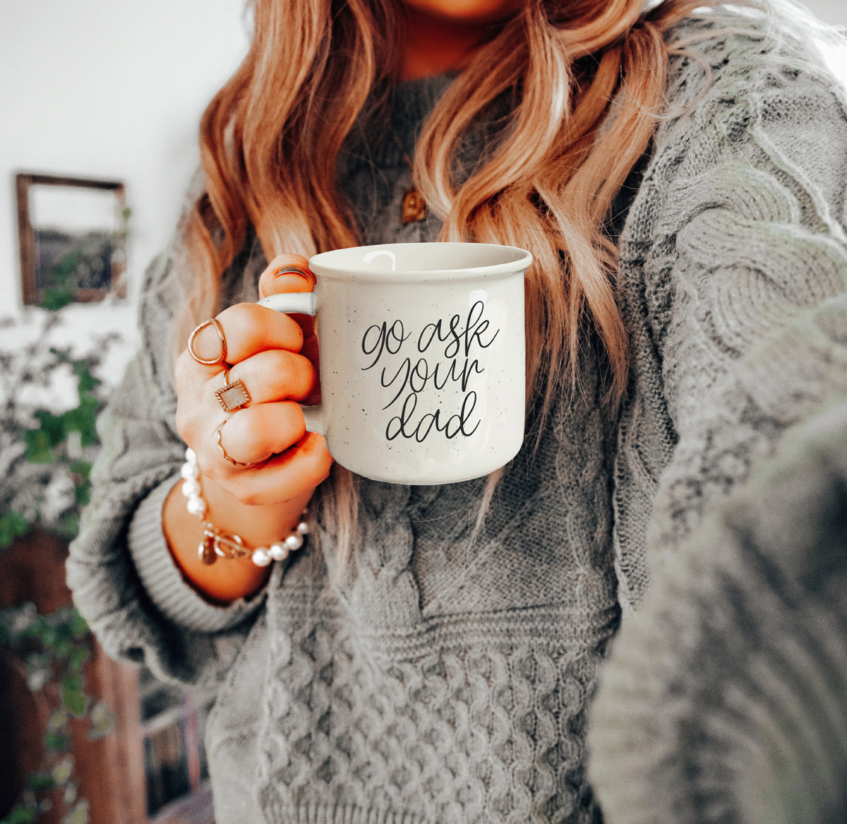Mother's day gift coffee mug with funny parenting saying"