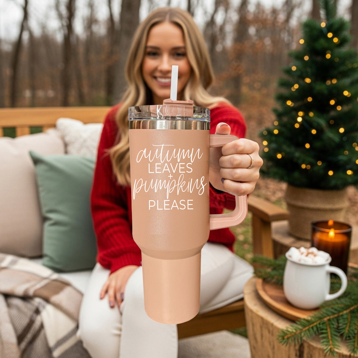 Autumn Leaves Tumbler