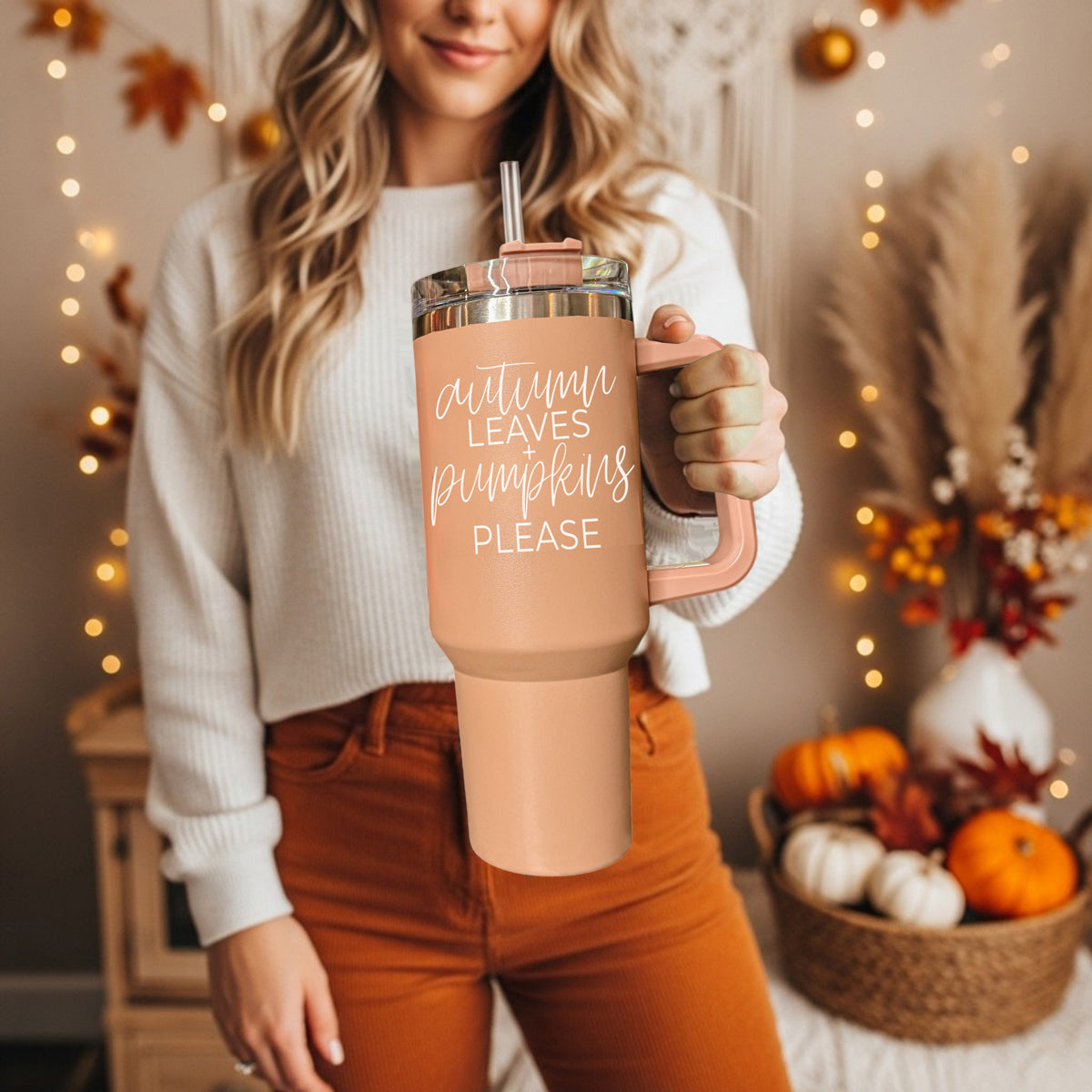 Autumn Leaves Tumbler