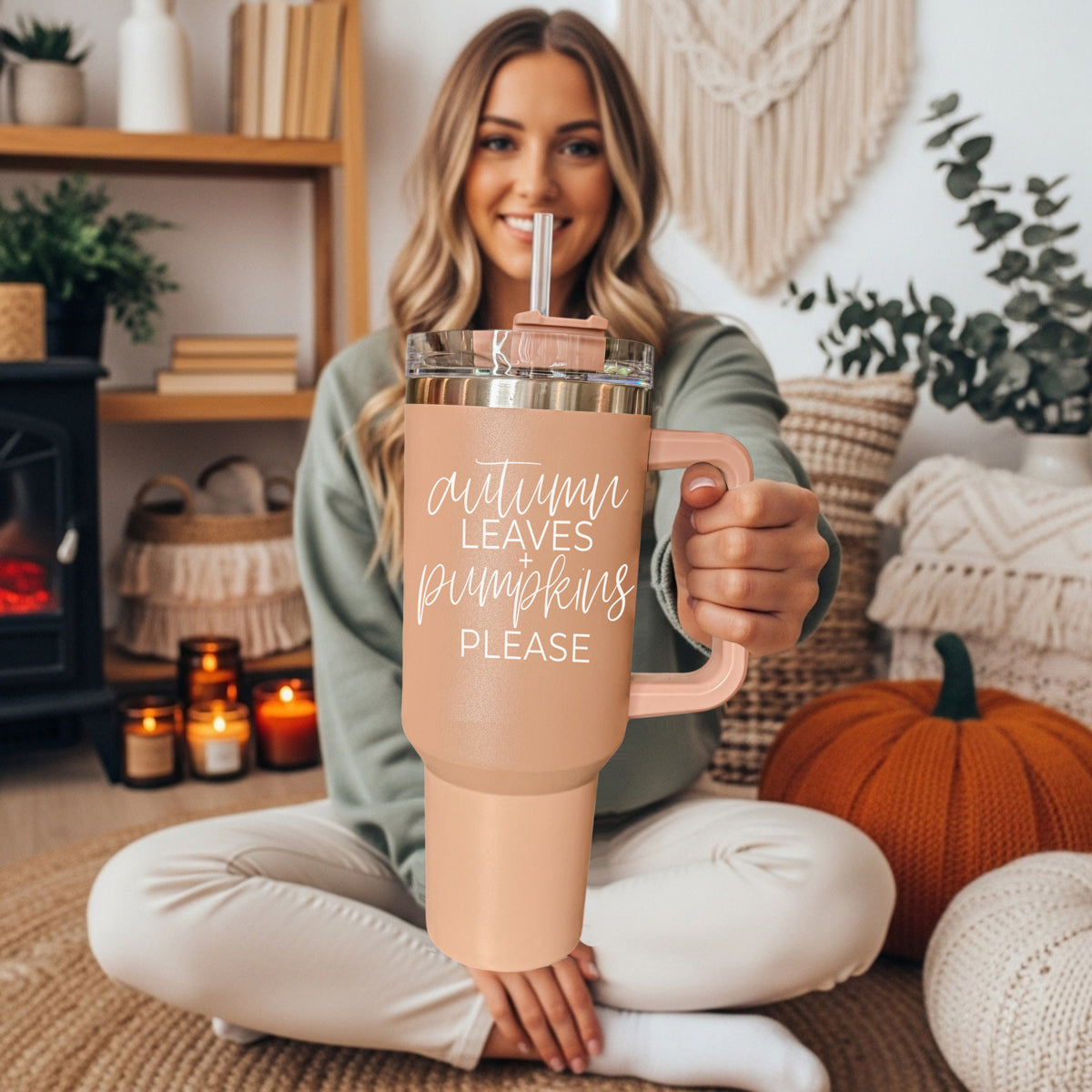 Autumn Leaves Tumbler