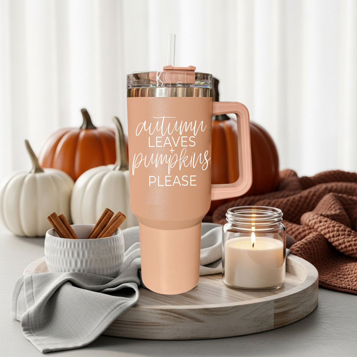 Autumn Leaves Tumbler