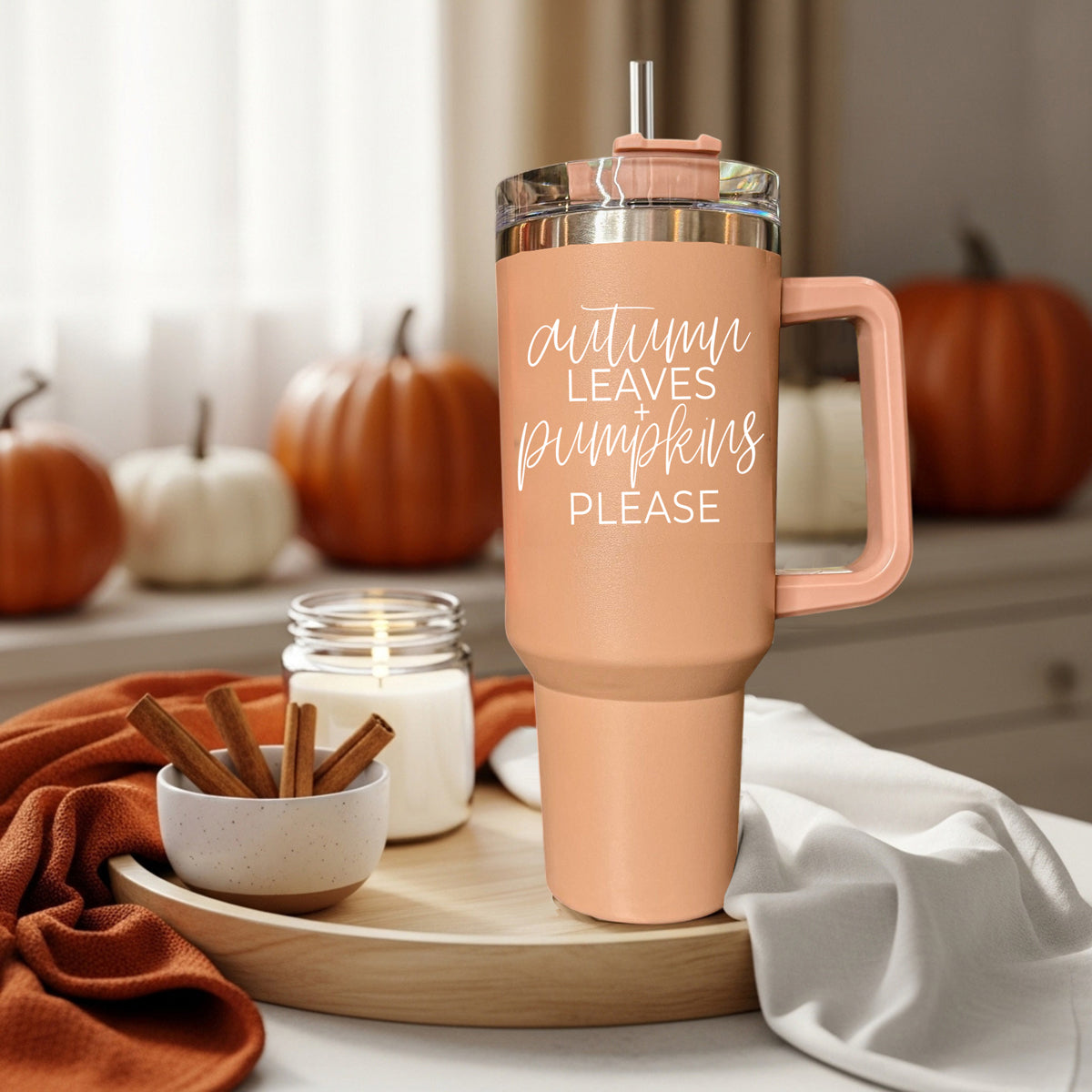 Autumn Leaves Tumbler