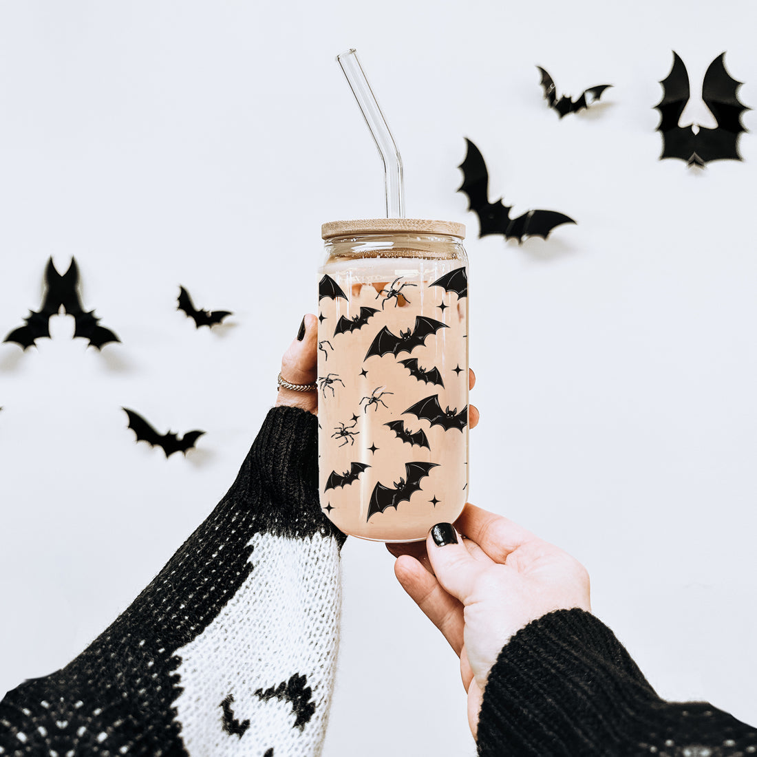 must have halloween tumbler
favorite bat pattern glass
popular spooky season set
best selling halloween cup
top halloween drink gift